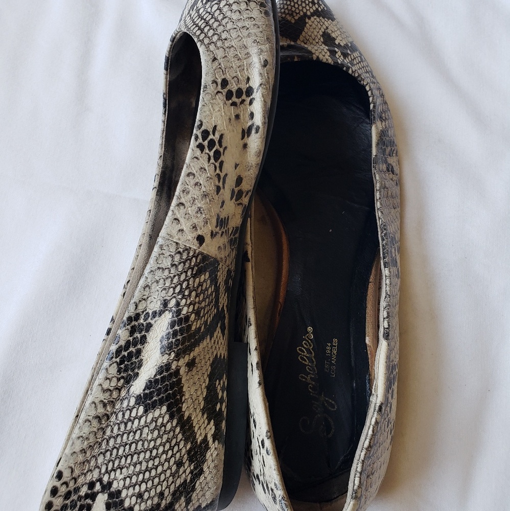 seychelles • python snakeskin flats - Picture 2 of 4